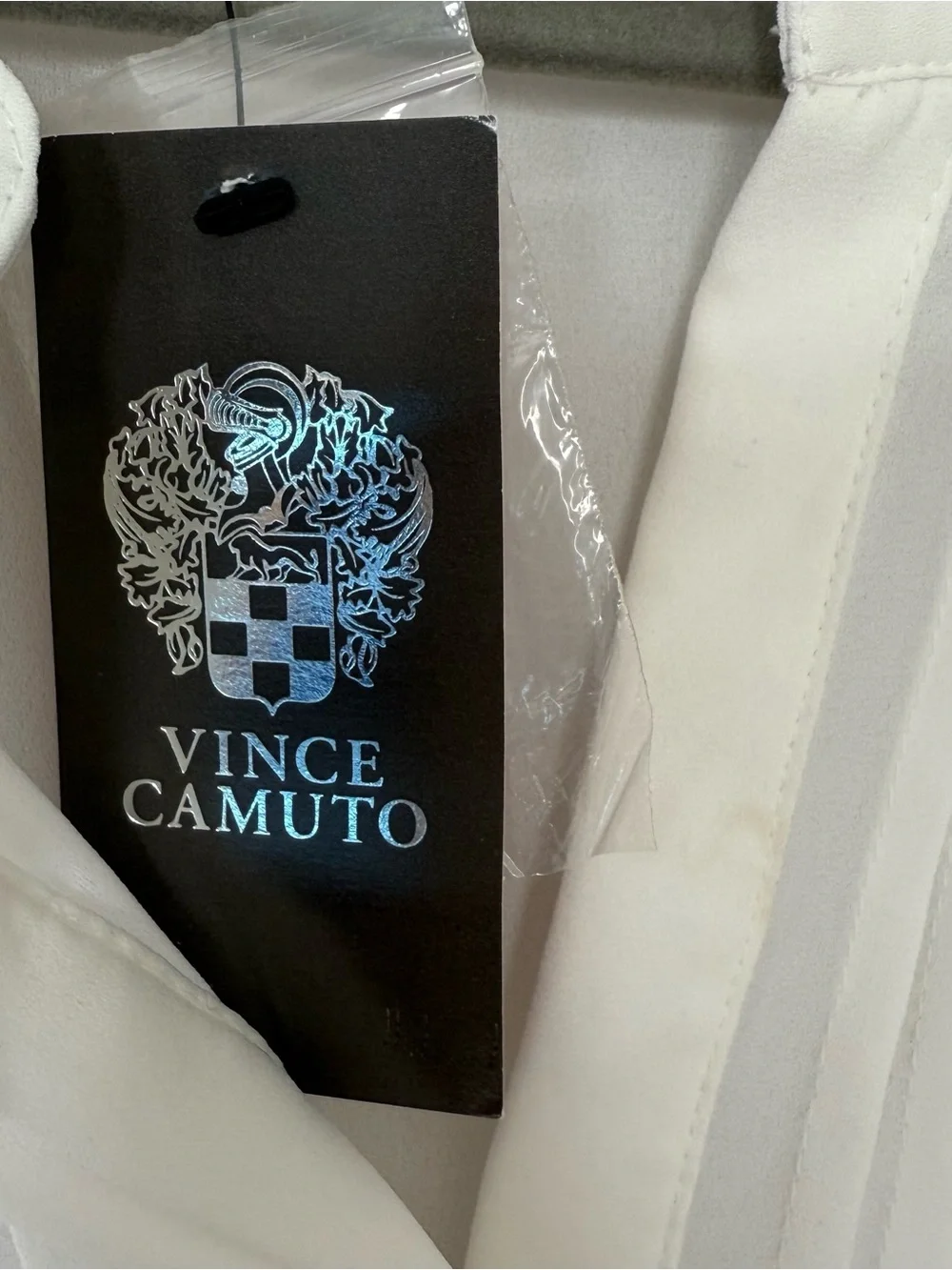 Vince Camuto sheer white